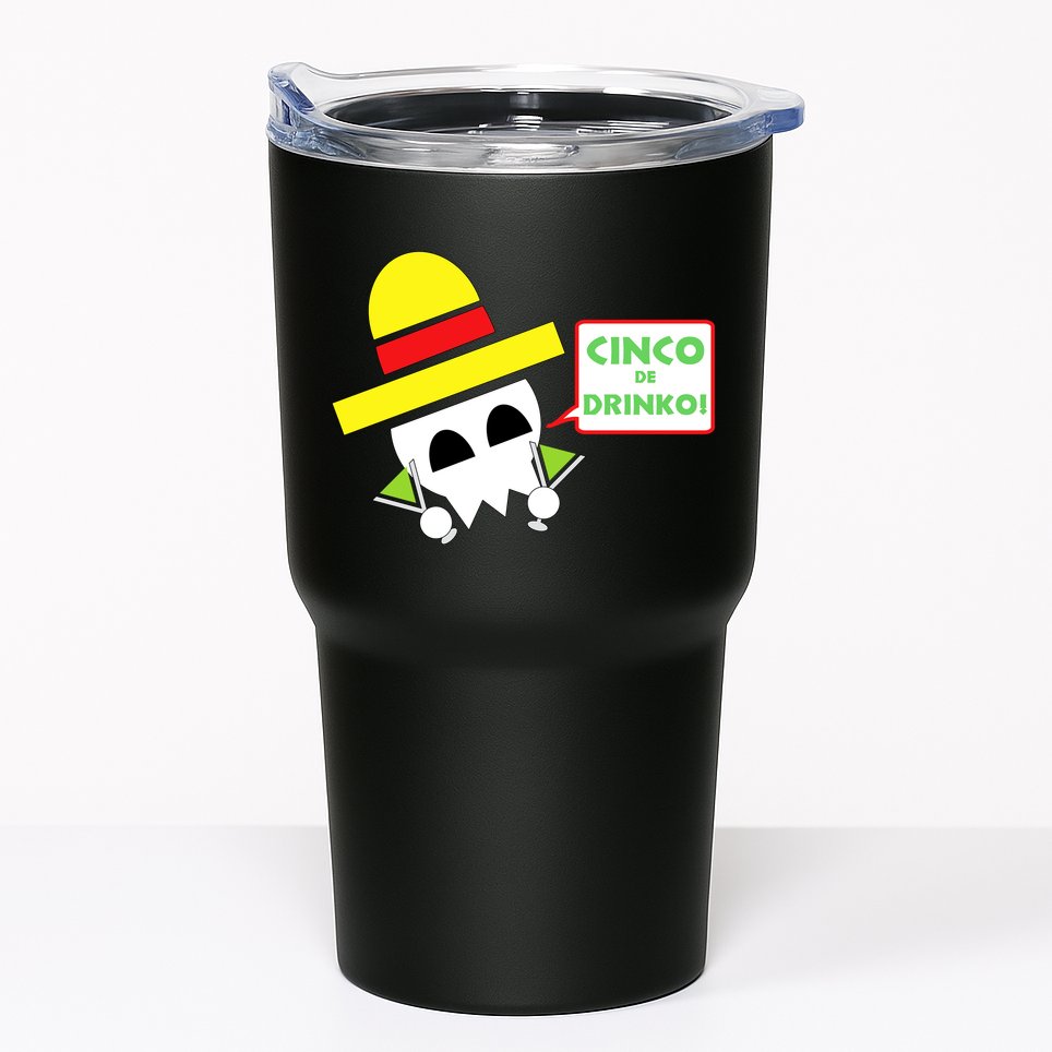 Cinco De Drinko Skull Cinco De Mayo Tumbler