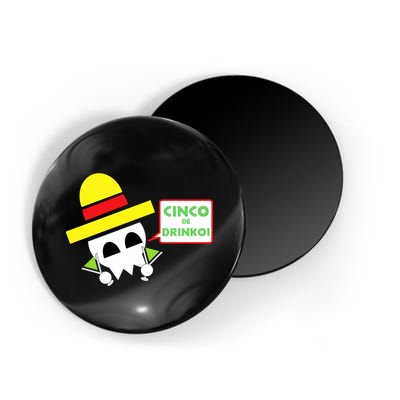Cinco De Drinko Skull Cinco De Mayo Magnet