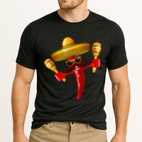 Cinco De Mayo Chili Pepper Dancing Moustache Mexican Cooling Performance Crew T-Shirt