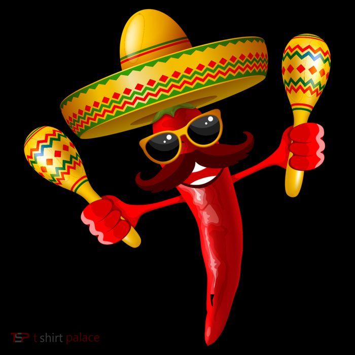 Cinco De Mayo Chili Pepper Dancing Moustache Mexican Premium T-Shirt