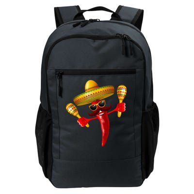 Cinco De Mayo Chili Pepper Dancing Moustache Mexican Daily Commute Backpack