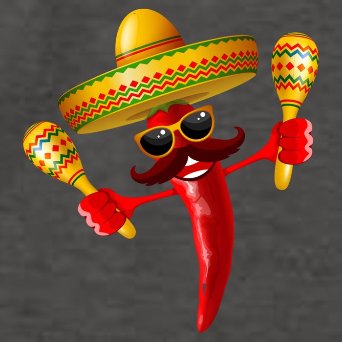 Cinco De Mayo Chili Pepper Dancing Moustache Mexican Vector Backpack