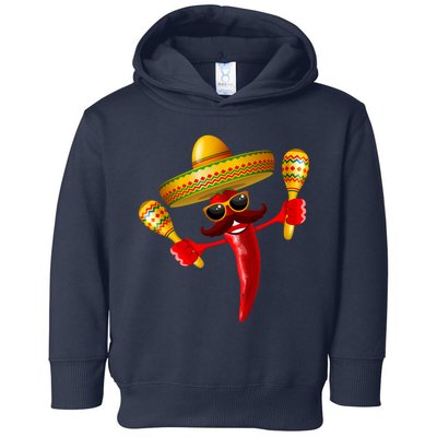 Cinco De Mayo Chili Pepper Dancing Moustache Mexican Toddler Hoodie