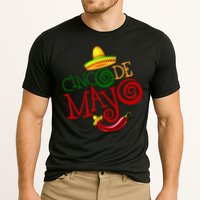 Cinco De Mayo Day of the Dead Sombrero Chili Pepper Cooling Performance Crew T-Shirt