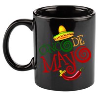 Cinco De Mayo Day of the Dead Sombrero Chili Pepper 11oz C Handle Ceramic Mug