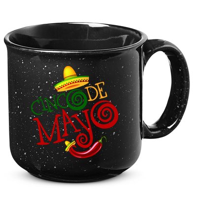 Cinco De Mayo Day of the Dead Sombrero Chili Pepper 15oz Campfire Ceramic Mug