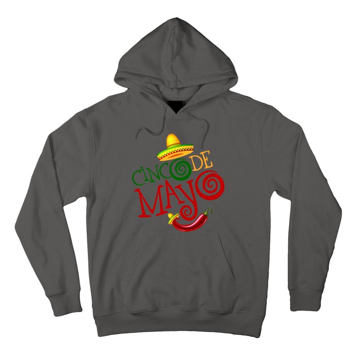 Cinco De Mayo Day of the Dead Sombrero Chili Pepper Hoodie