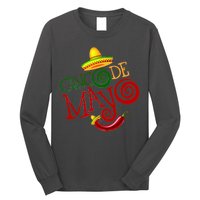 Cinco De Mayo Day of the Dead Sombrero Chili Pepper Long Sleeve Shirt