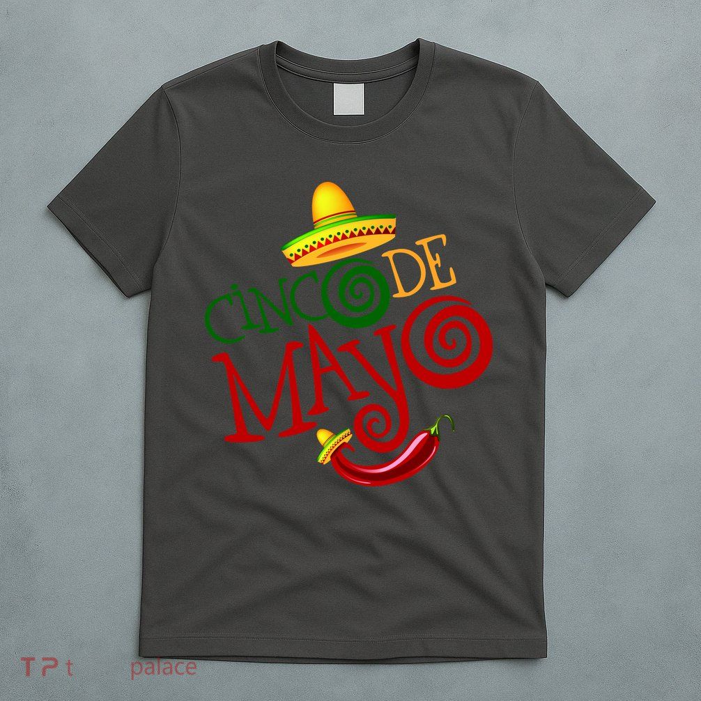 Cinco De Mayo Day of the Dead Sombrero Chili Pepper T-Shirt