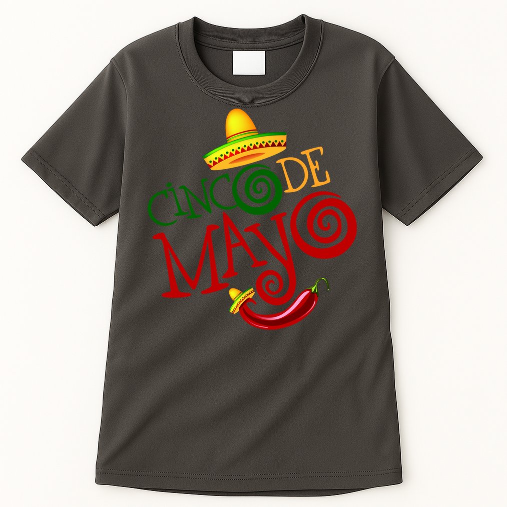 Cinco De Mayo Day of the Dead Sombrero Chili Pepper Tall T-Shirt