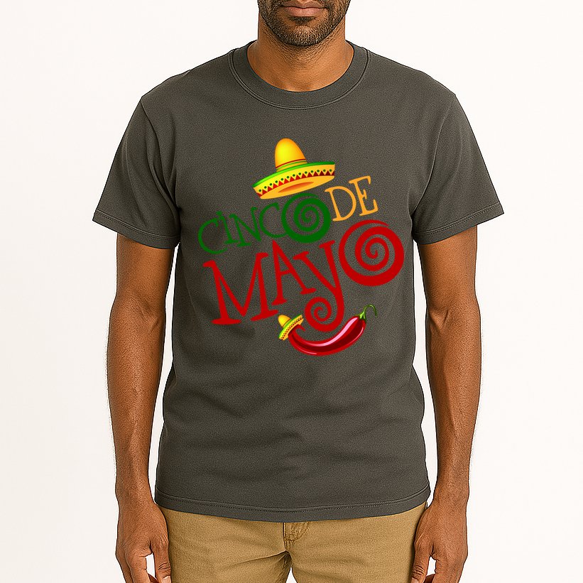 Cinco De Mayo Day of the Dead Sombrero Chili Pepper Tall T-Shirt