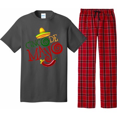 Cinco De Mayo Day of the Dead Sombrero Chili Pepper Pajama Set