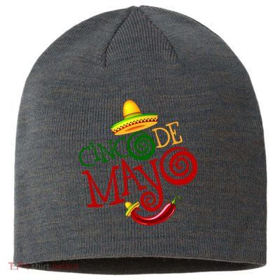 Cinco De Mayo Day of the Dead Sombrero Chili Pepper Sustainable Beanie