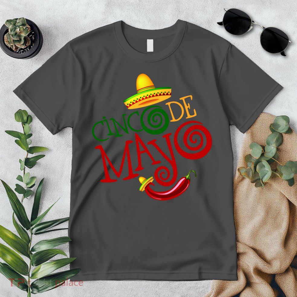 Cinco De Mayo Day of the Dead Sombrero Chili Pepper Premium T-Shirt