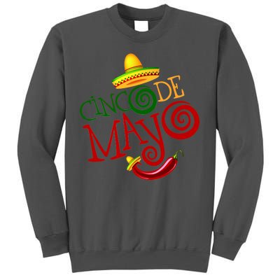 Cinco De Mayo Day of the Dead Sombrero Chili Pepper Tall Sweatshirt