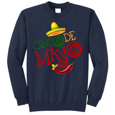 Cinco De Mayo Day of the Dead Sombrero Chili Pepper Sweatshirt