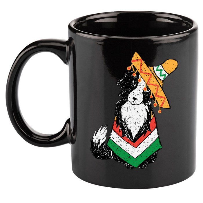 Cinco De Mayo Dog 11oz C Handle Ceramic Mug