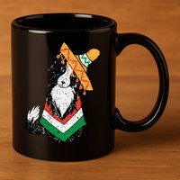 Cinco De Mayo Dog 11oz C Handle Ceramic Mug