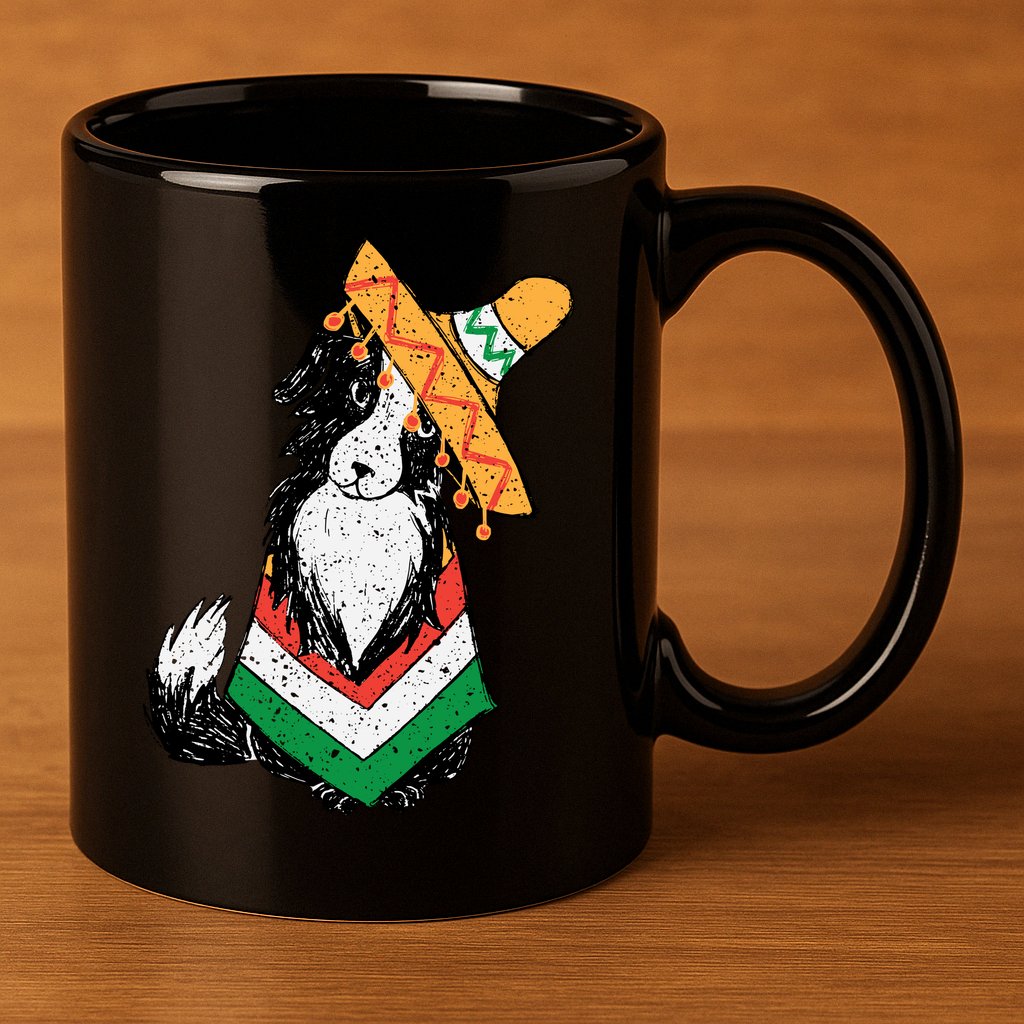 Cinco De Mayo Dog 11oz C Handle Ceramic Mug