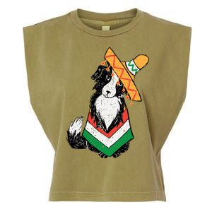 Cinco De Mayo Dog Garment-Dyed Women's Muscle Tee