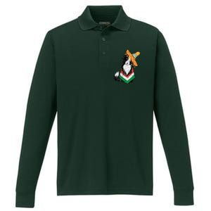 Cinco De Mayo Dog Performance Long Sleeve Polo