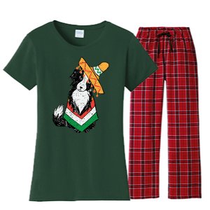 Cinco De Mayo Dog Women's Flannel Pajama Set