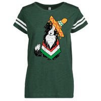 Cinco De Mayo Dog Enza Ladies Jersey Football T-Shirt