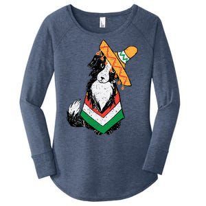 Cinco De Mayo Dog Women's Perfect Tri Tunic Long Sleeve Shirt