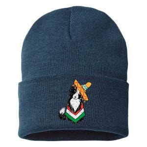 Cinco De Mayo Dog Sustainable Knit Beanie