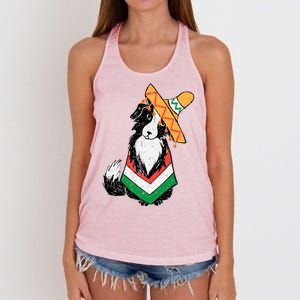 Cinco De Mayo Dog Women's Knotted Racerback Tank