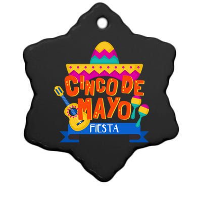 Cinco De Mayo Fiesta  Ceramic Star Ornament