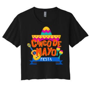 Cinco De Mayo Fiesta  Women's Crop Top Tee