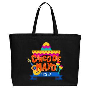 Cinco De Mayo Fiesta  Cotton Canvas Jumbo Tote