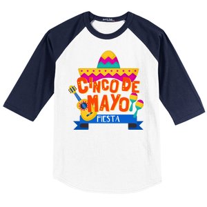 Cinco De Mayo Fiesta  Baseball Sleeve Shirt