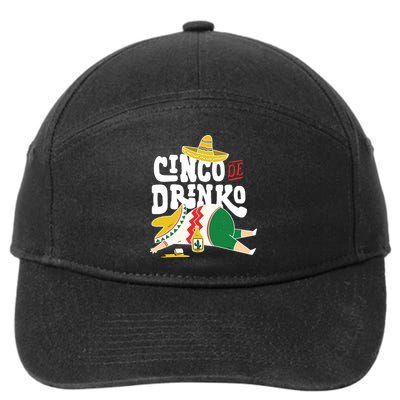 Cinco De Mayo Funny 7-Panel Snapback Hat