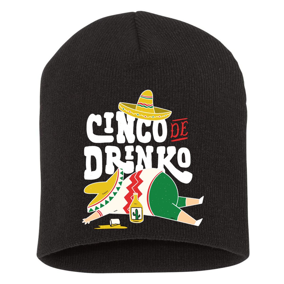 Cinco De Mayo Funny Short Acrylic Beanie