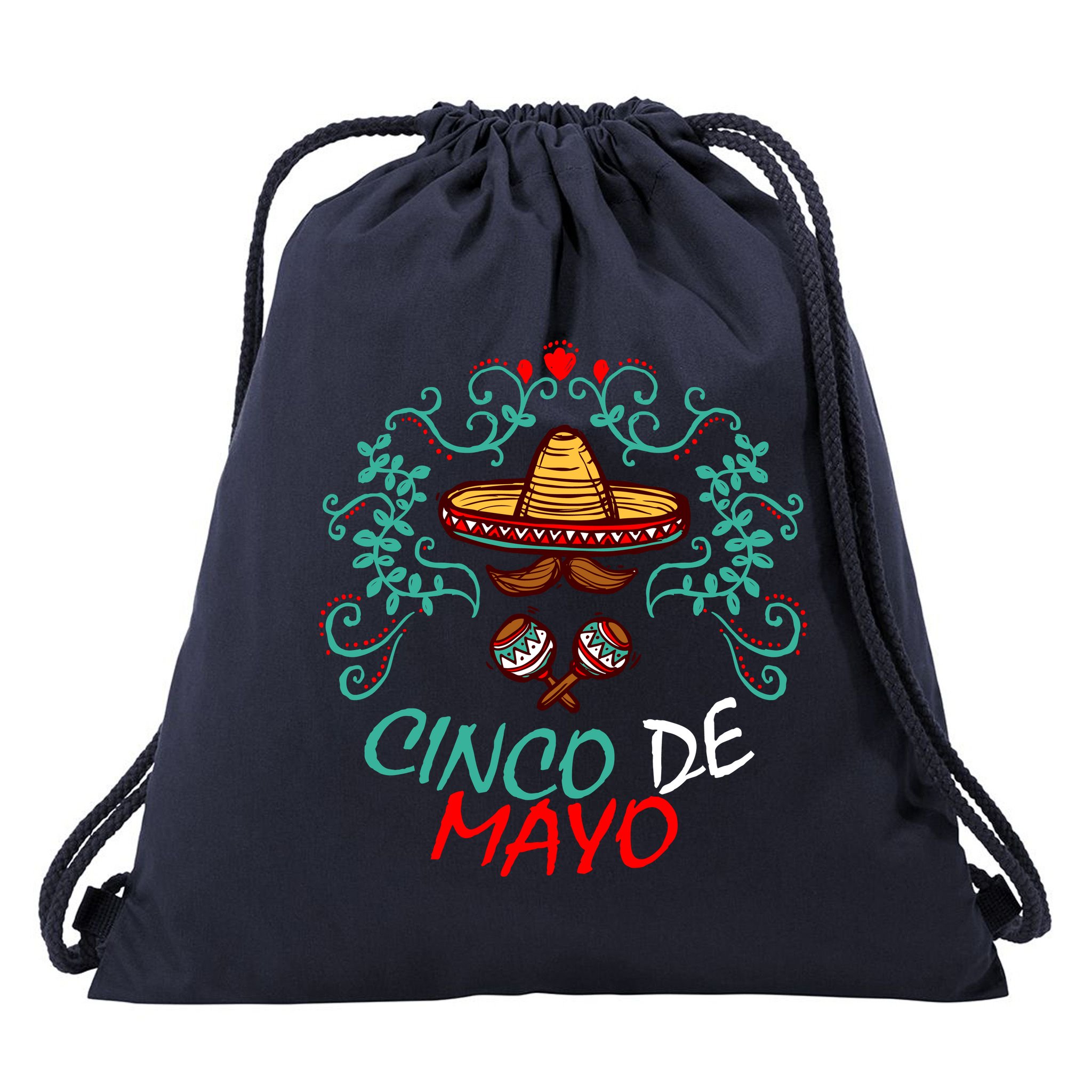 Cinco De Mayo Logo Drawstring Bag