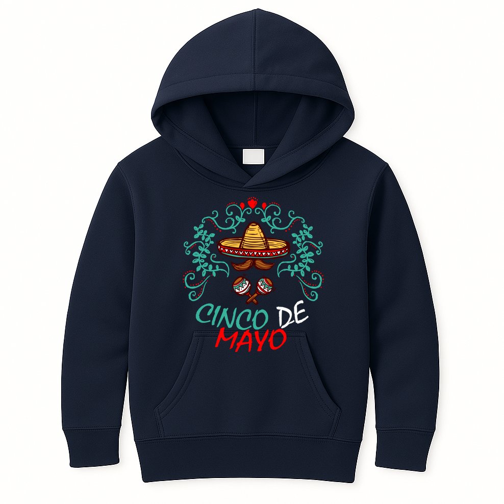 Cinco De Mayo Logo Kids Hoodie