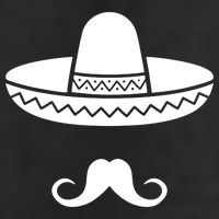 Cinco De Mayo Mexican Sombrero Moustache 7 Panel Mesh Trucker Snapback Hat