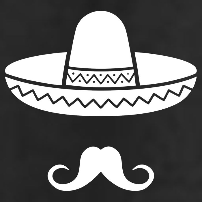 Cinco De Mayo Mexican Sombrero Moustache 7 Panel Mesh Trucker Snapback Hat