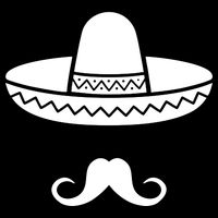 Cinco De Mayo Mexican Sombrero Moustache Poster