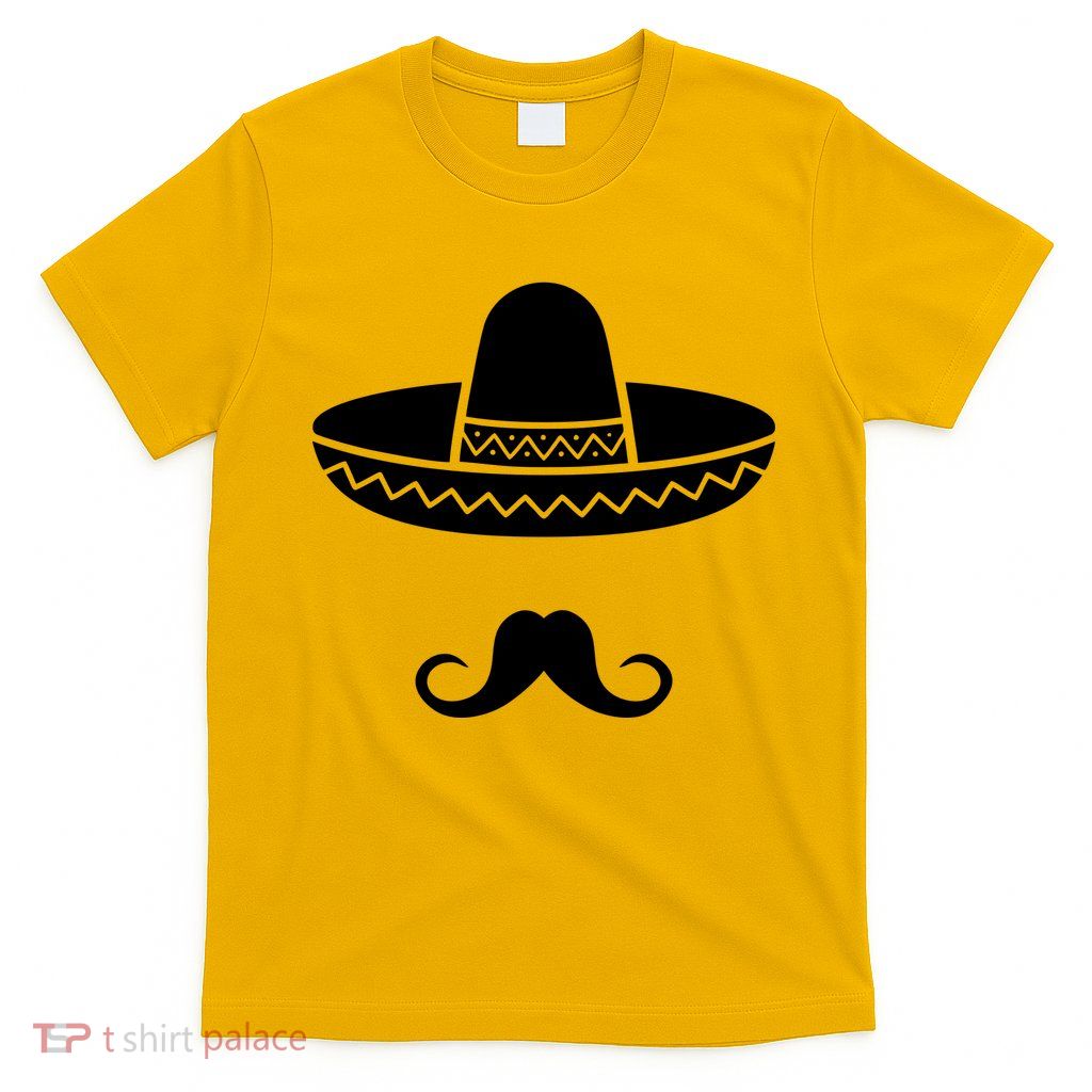 Cinco De Mayo Mexican Sombrero Moustache T-Shirt