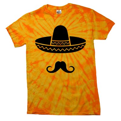 Cinco De Mayo Mexican Sombrero Moustache Tie-Dye T-Shirt