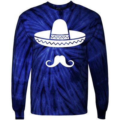 Cinco De Mayo Mexican Sombrero Moustache Tie-Dye Long Sleeve Shirt