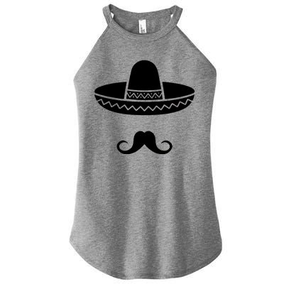 Cinco De Mayo Mexican Sombrero Moustache Women’s Perfect Tri Rocker Tank