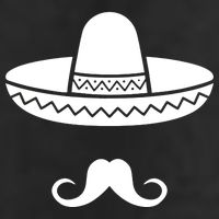 Cinco De Mayo Mexican Sombrero Moustache1 7 Panel Mesh Trucker Snapback Hat