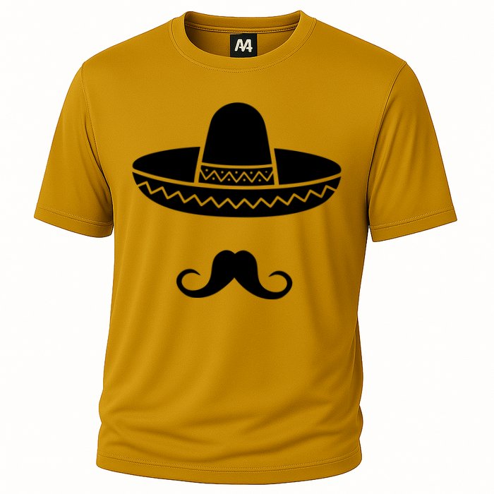 Cinco De Mayo Mexican Sombrero Moustache1 Cooling Performance Crew T-Shirt