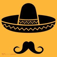 Cinco De Mayo Mexican Sombrero Moustache1 T-Shirt
