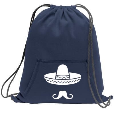 Cinco De Mayo Mexican Sombrero Moustache1 Sweatshirt Cinch Pack Bag