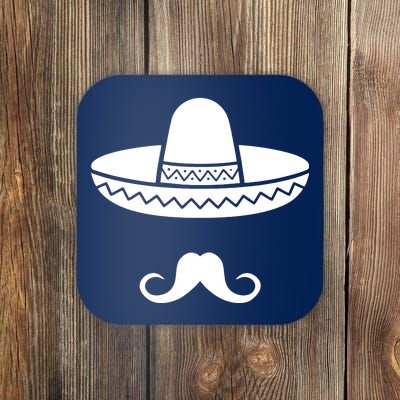 Cinco De Mayo Mexican Sombrero Moustache1 Coaster